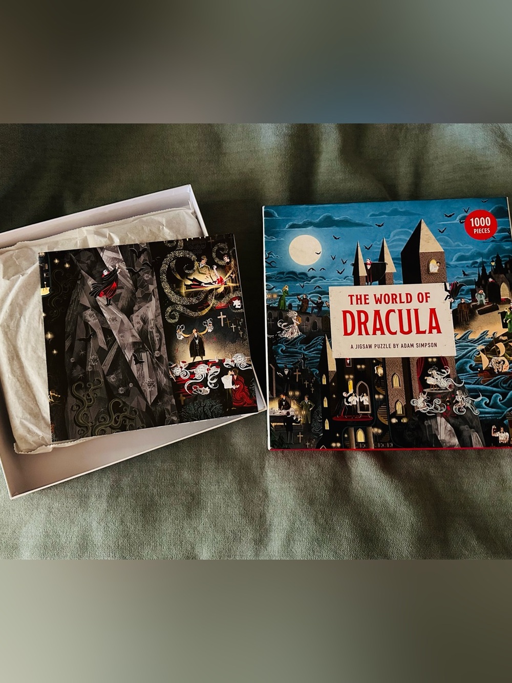 The World of Dracula Jigsaw Puzzle by Adam Simpson (1000-Piece)